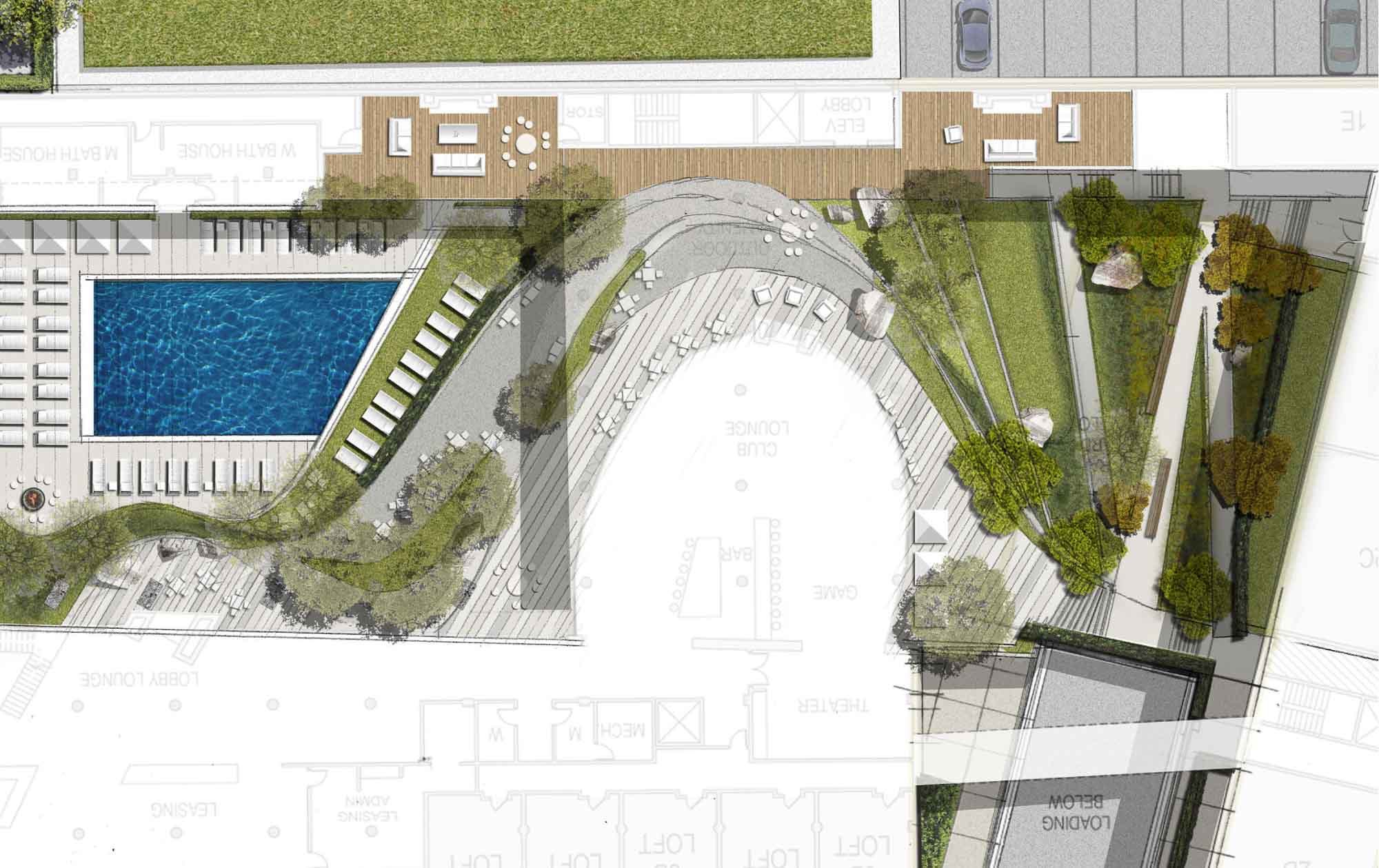 Pool rendering White Flint