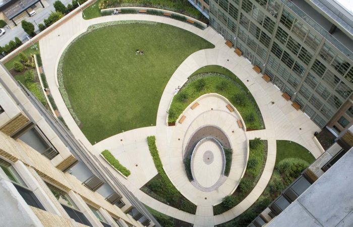 Retail Mixed Use; Roof top Plaza; Roof Top; Design; On Structure; Elevated Landscape; Baltimore