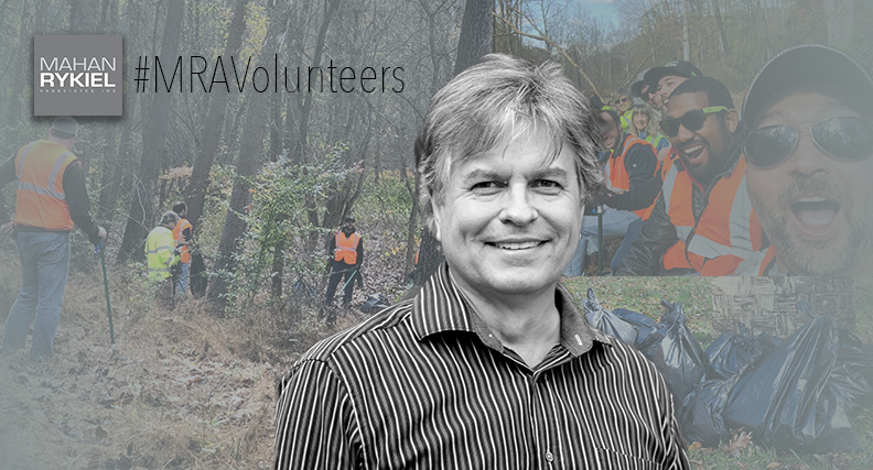 Ken participates in an Adopt-A-Road cleanup