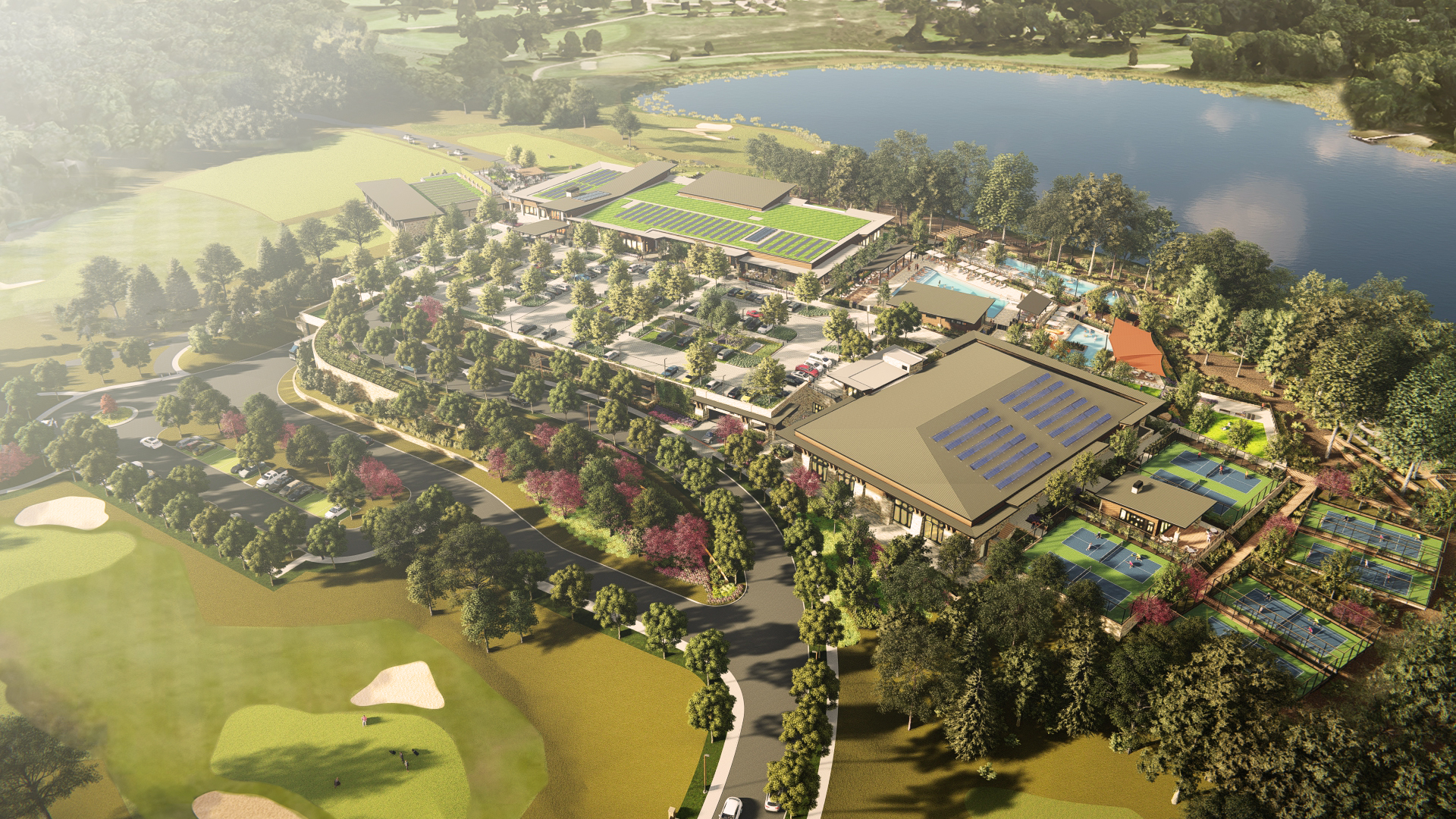 Overall Site Concept for Kalamazoo Country Club facing Northeast.